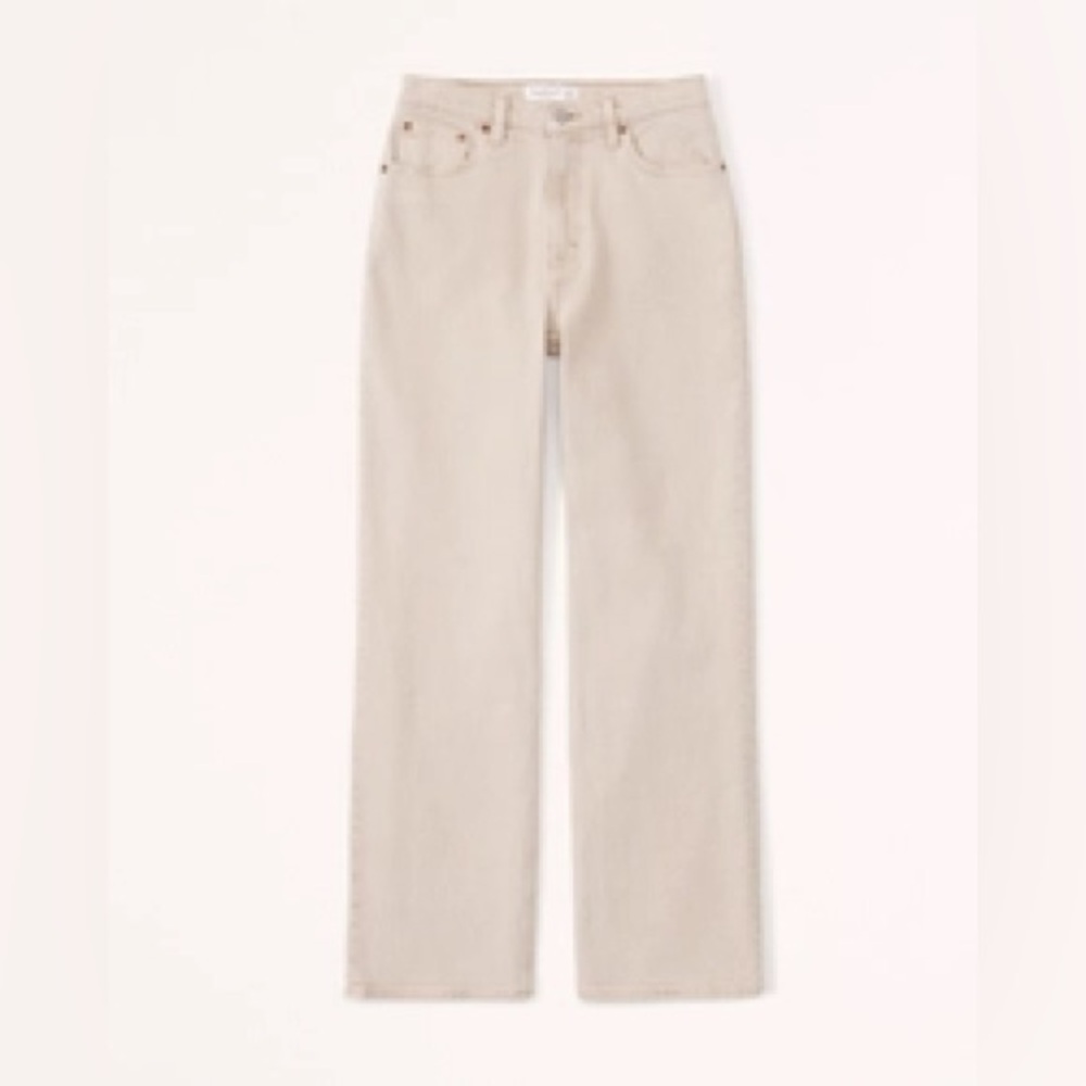 Abercrombie & Fitch Women's Cream Jeans